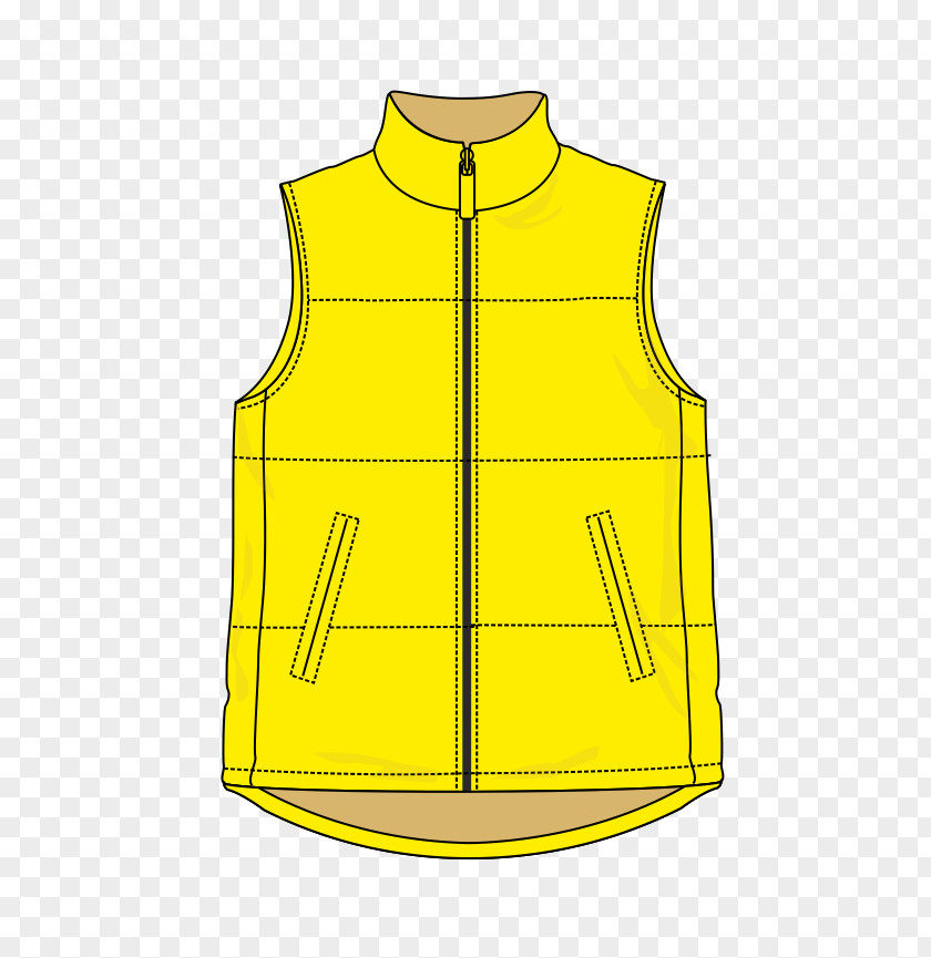Yellow Black Suit Vest Product Design Line Pattern PNG