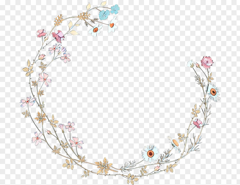 Crown Plant Vintage Floral Frame PNG