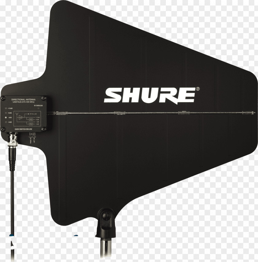 Microphone Wireless Aerials Shure UA874US PNG