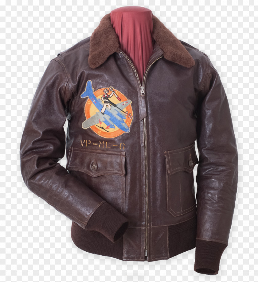 Popeye Leather Jacket Flight Clothing A-2 PNG