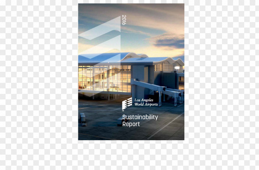 Report Cover Sustainability Reporting Los Angeles International Airport World Airports Poster PNG