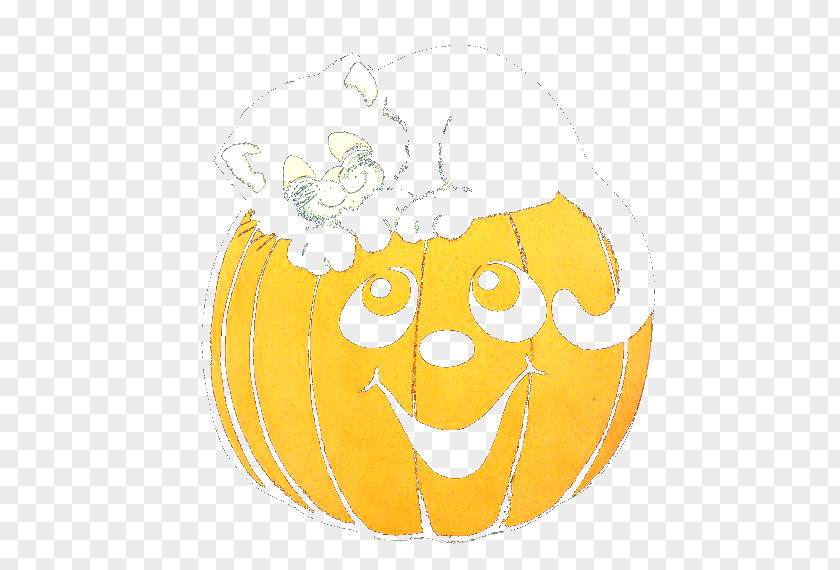 Vintage Halloween Jack-o'-lantern Clip Art Illustration Image PNG