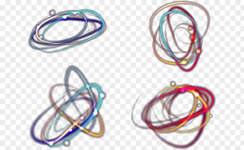 Colorful Lines Light PNG