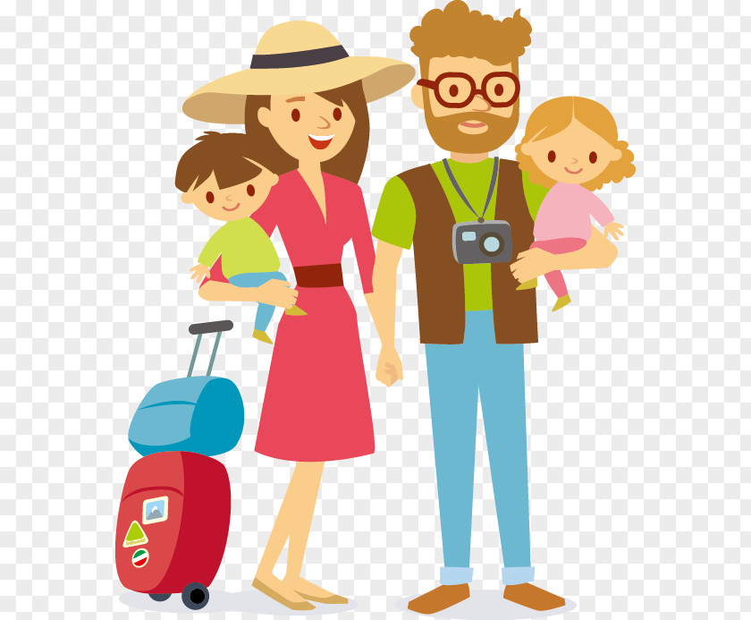 Family Travel Clip Art PNG