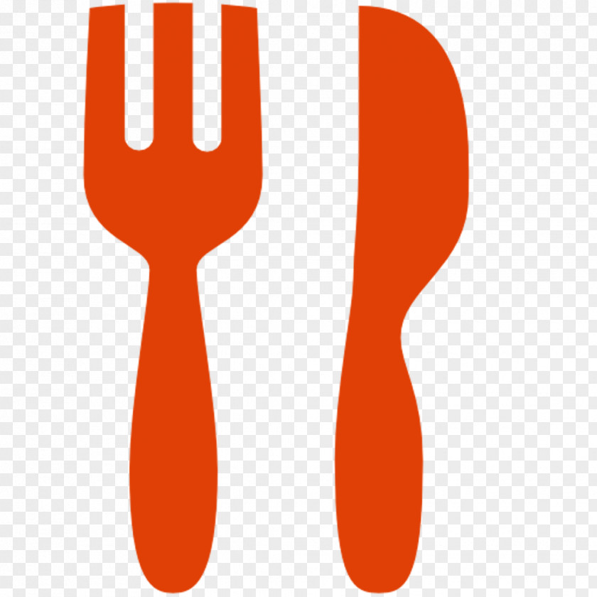 Fork Knife Spoon Red PNG