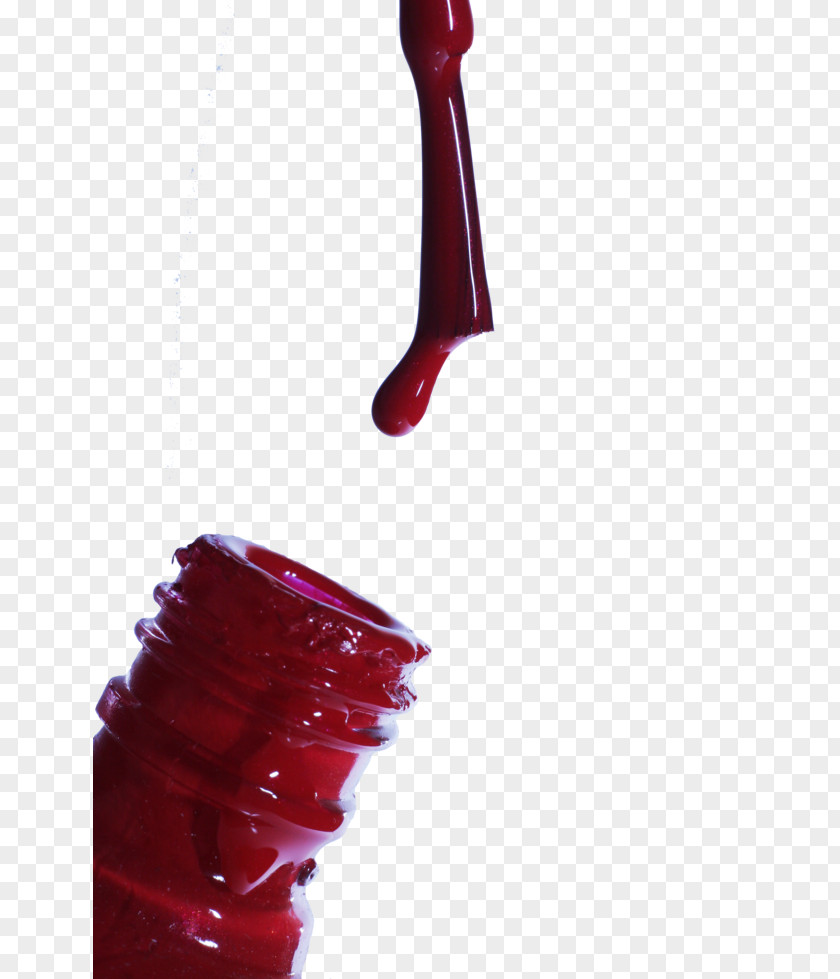 Red Nails Brush Finger PNG