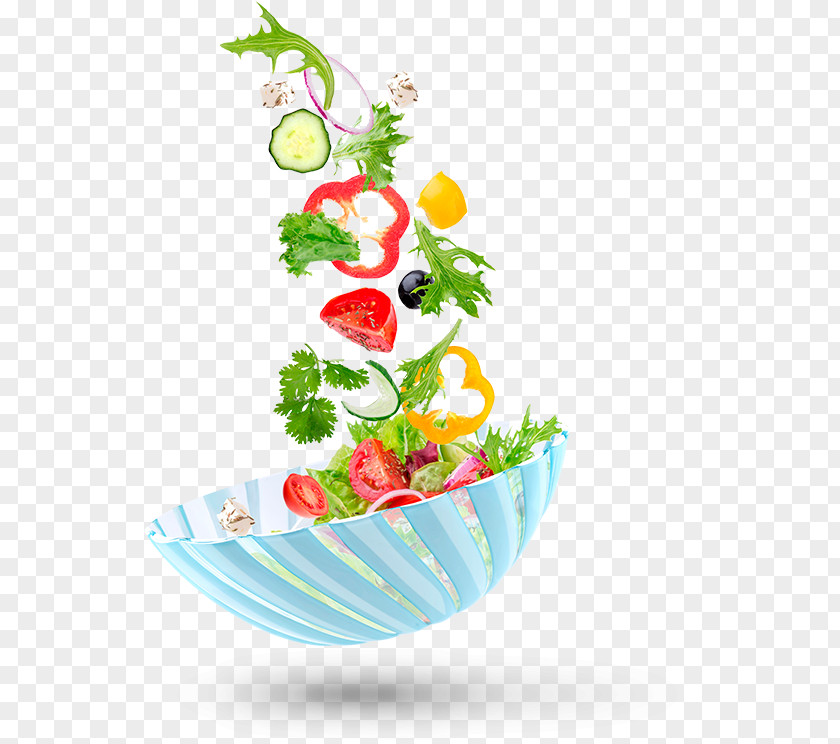 Vegetable Floral Design Bowl Salad Food PNG