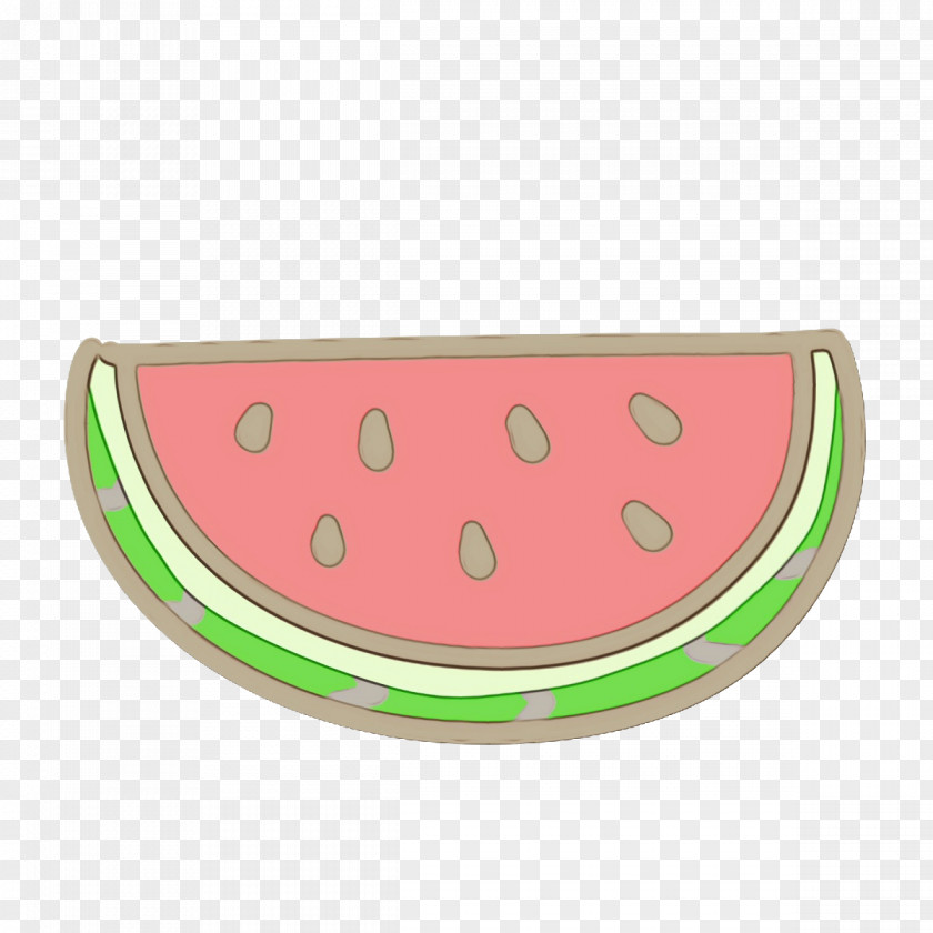 Watermelon M Green Pattern Oval PNG
