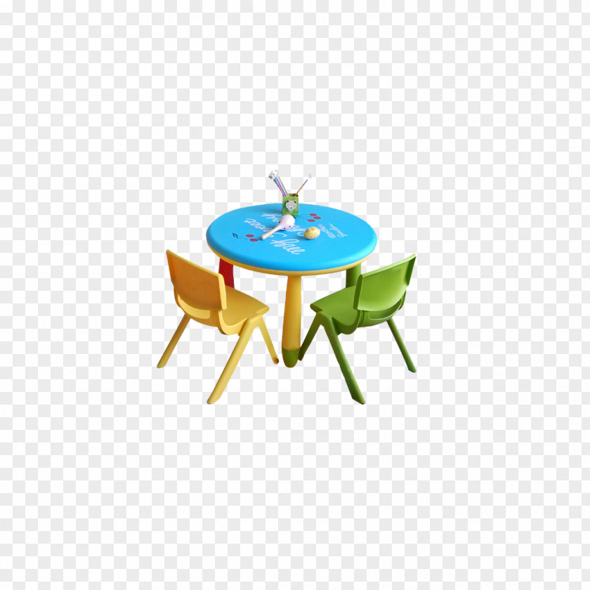 Chair Round Table Cartoon Stool PNG