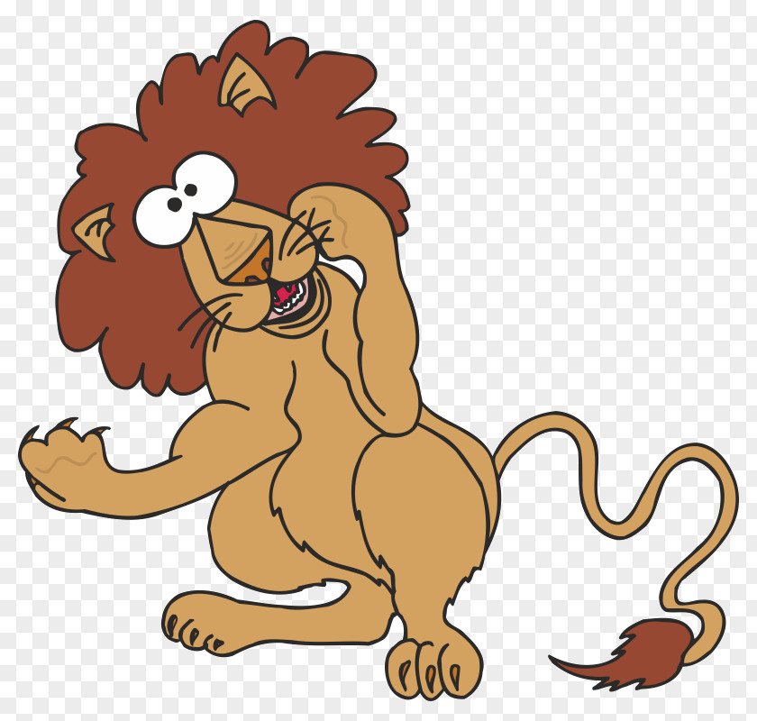 Lion Cartoon Clip Art PNG