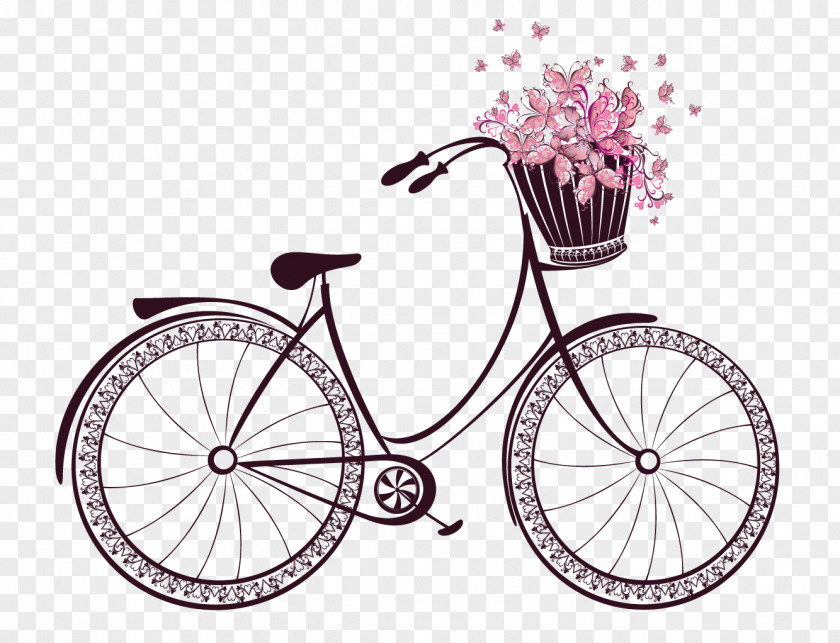 Pink Bicycle PNG