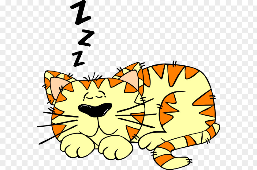 Sleep Cliparts Cat Cartoon Drawing Clip Art PNG