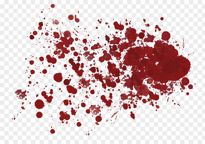 Splattered Spray Blood Clip Art PNG