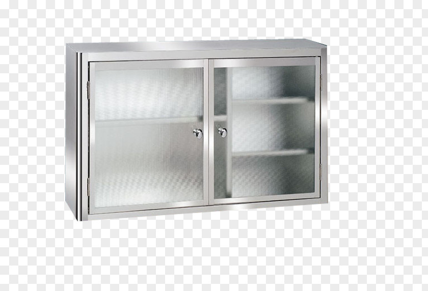 Stainless Steel Glass Door Cabinet Material Cabinetry PNG