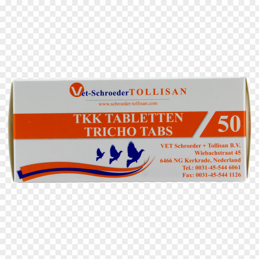 Tablet VET Schroeder + Tollisan B.V. Ronidazole Trichomoniasis Columbidae PNG