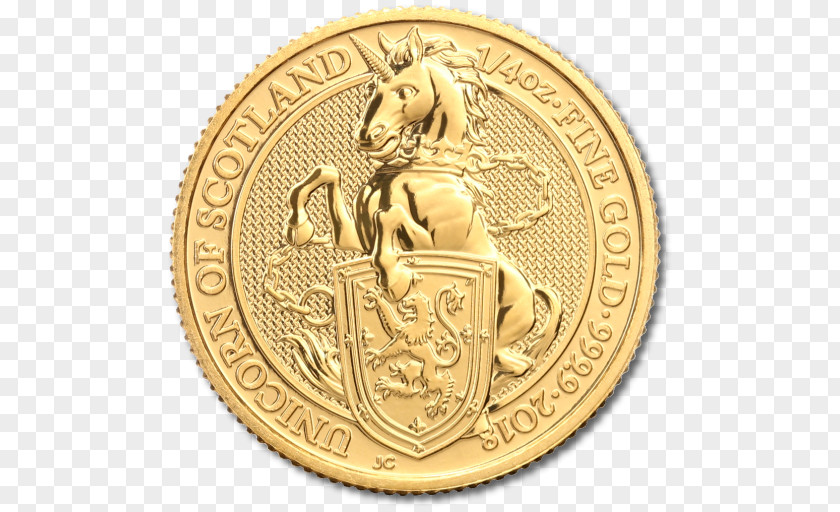 Coin Perth Mint Gold The Queen's Beasts PNG
