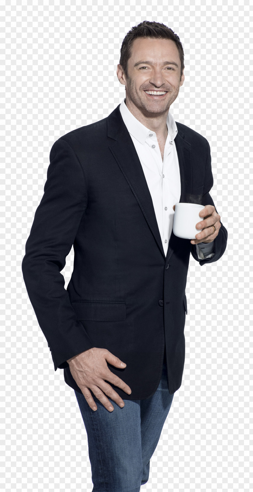 Hugh Jackman HD Laughing Man Coffee Tea Cafe PNG