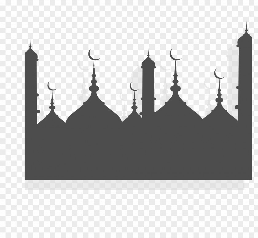 Black Islamic Church Of Eid Al Fitr Ramadan Mosque Islam Illustration PNG