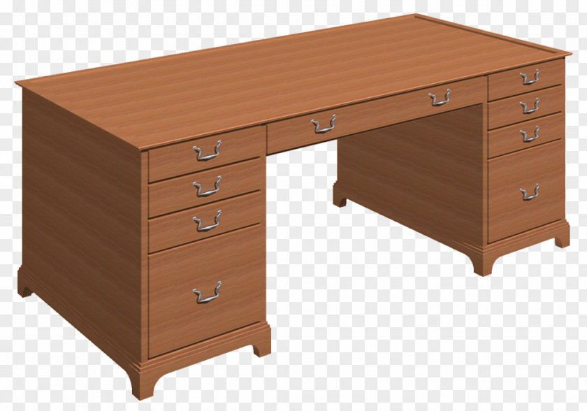 Design Desk File Cabinets Drawer Wood Stain PNG