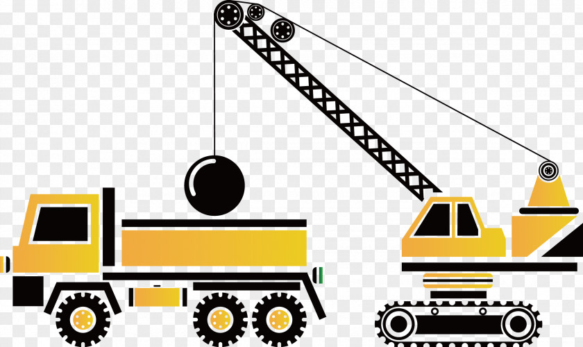 Crane Architectural Engineering Heavy Equipment Excavator PNG