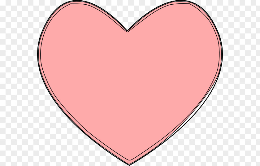 Layered Clipart Pink M Heart PNG