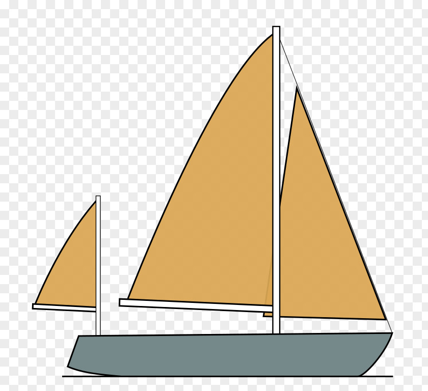 Sail Sailing Ship Yawl Mast PNG
