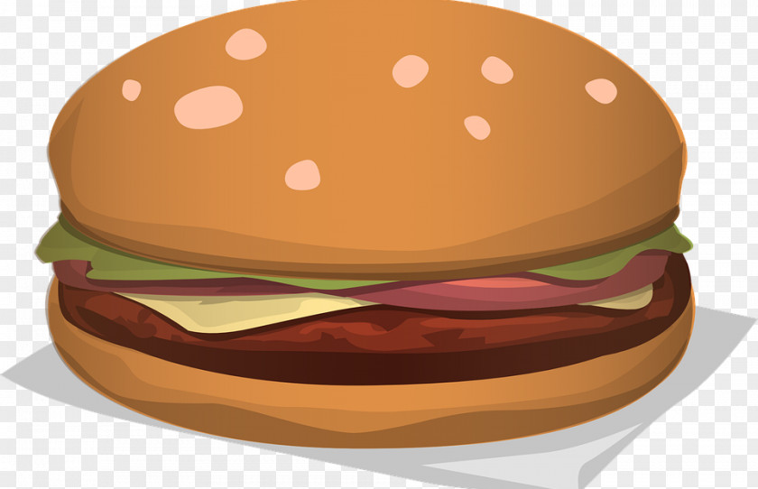 Vegetarian Hamburger Fast Food Cuisine Cheeseburger Clip Art PNG