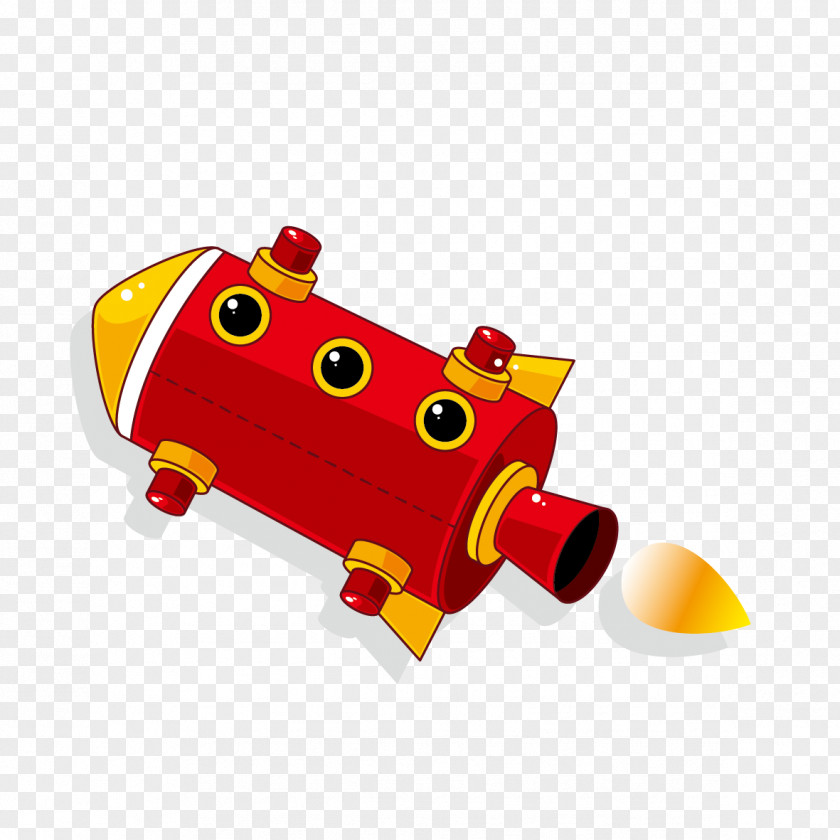 Cartoon Rocket Spacecraft Royalty-free Illustration PNG