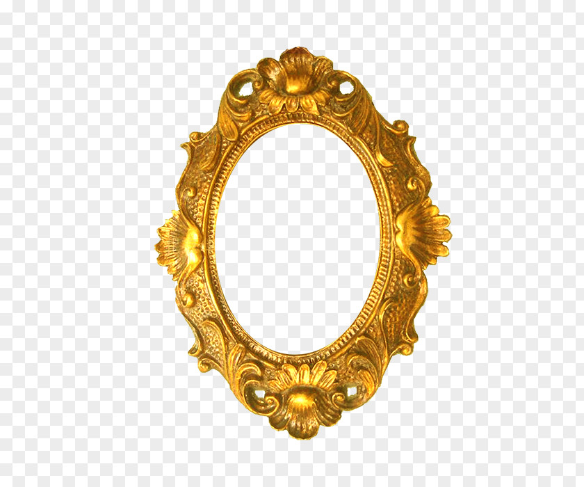 Gold Frame Circle Clip Art PNG