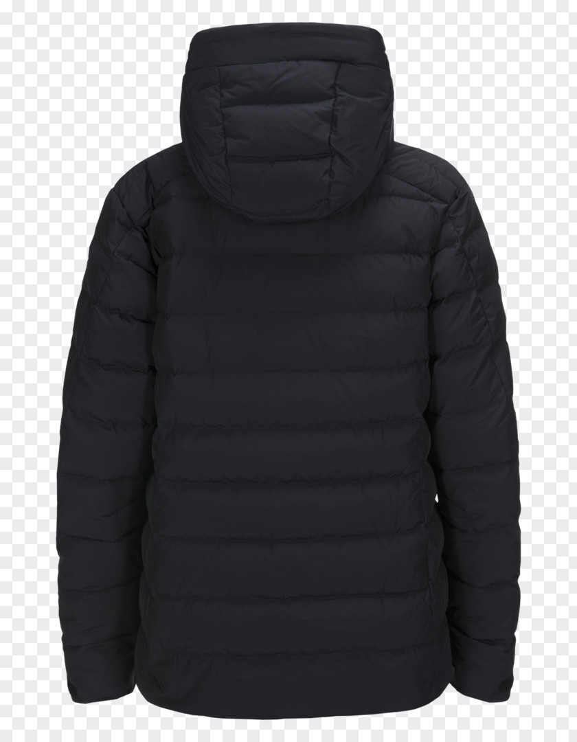 Hoodie Neck Black M PNG