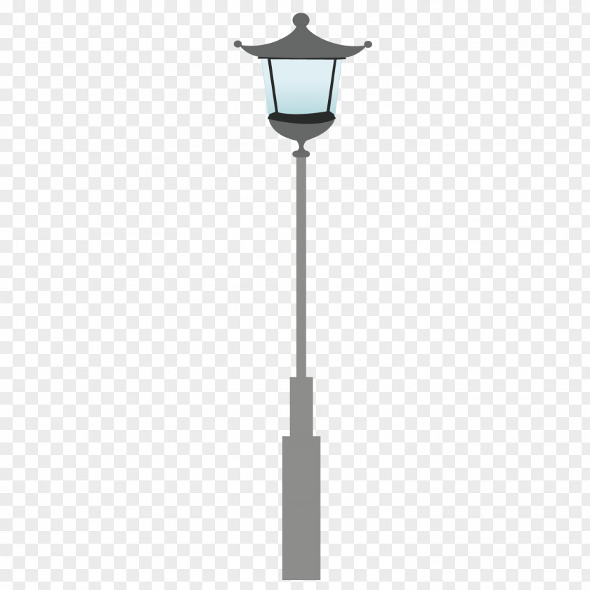 Exquisite Street Light Cartoon Lamp PNG