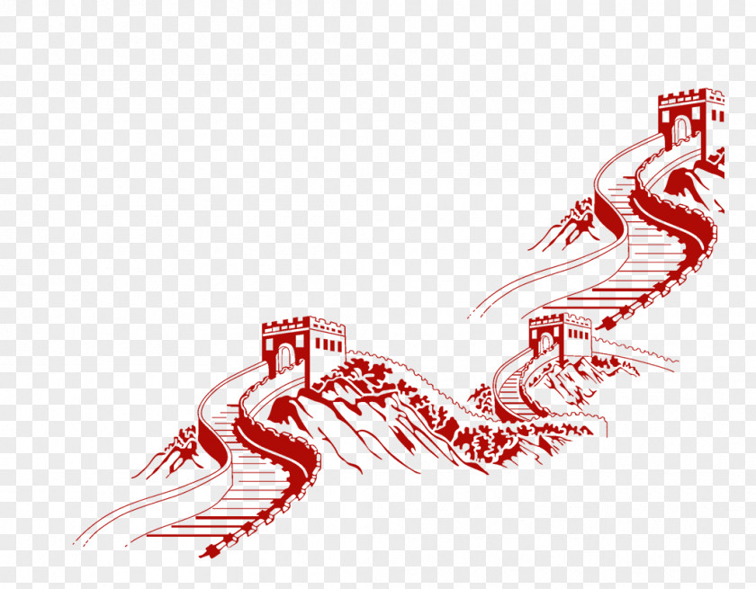 Great Wall Of China Badaling Image Download PNG
