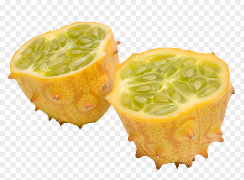 Horned Melon Fruit Material Auglis Eating Food PNG