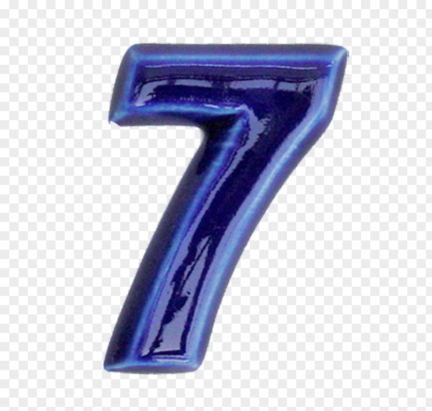 Number 7 BLUE Angle Computer Hardware PNG