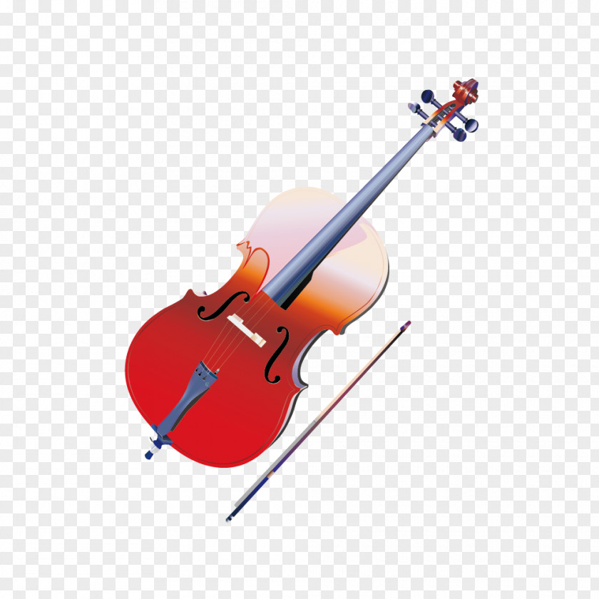 Red Violin Vector Material Family Musical Instrument PNG