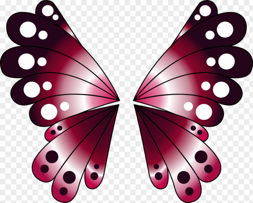 Butterfly Brush-footed Butterflies Pink M PNG