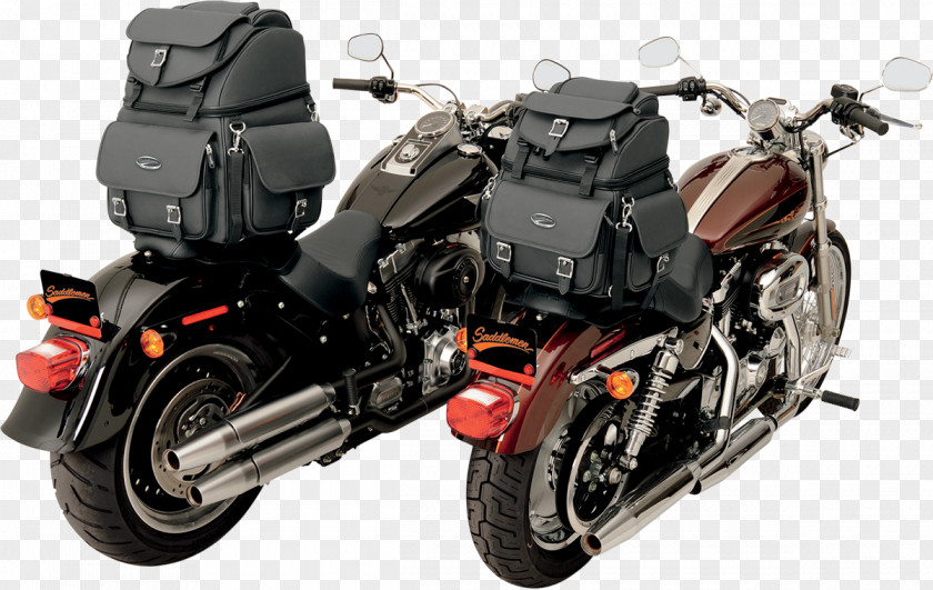 Drag The Luggage Motorcycle Accessories Cruiser Sissy Bar Saddlebag Harley-Davidson PNG