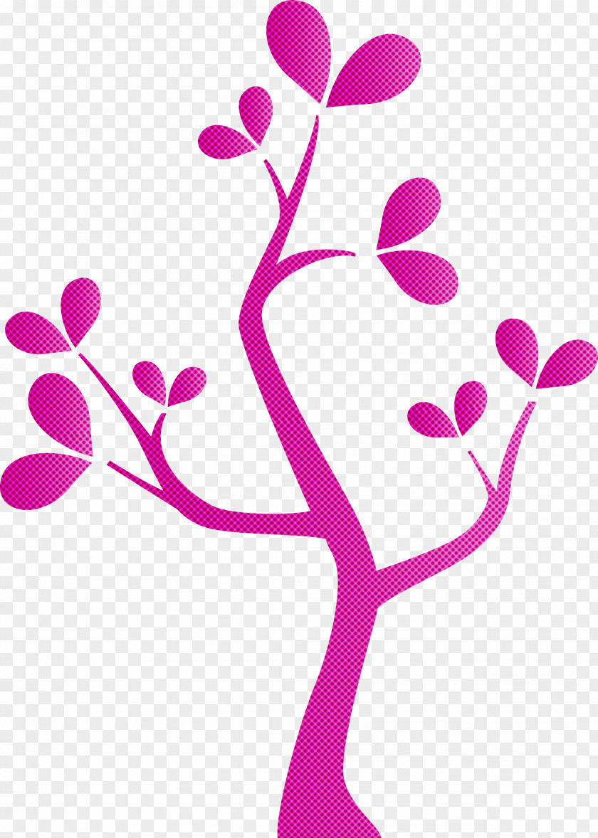 Pink Branch Pedicel Plant Stem PNG