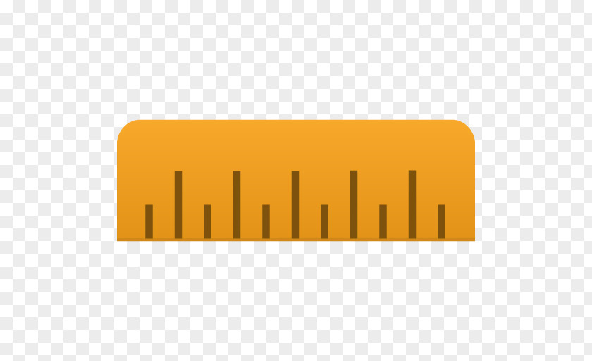 Ruler Yellow Orange Line Font PNG