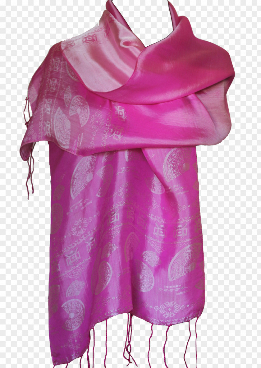 Scarf Shawl Magenta Lilac Purple PNG