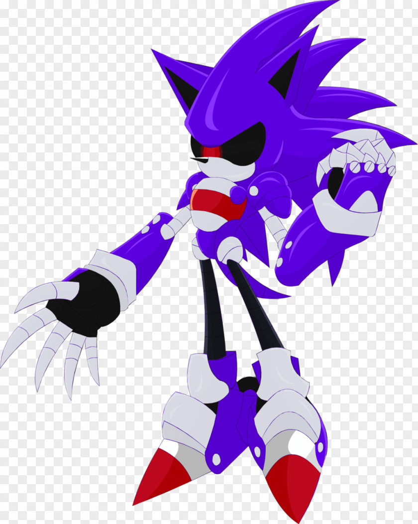 Sonic X-treme Mecha Mephiles The Dark Drive-In PNG