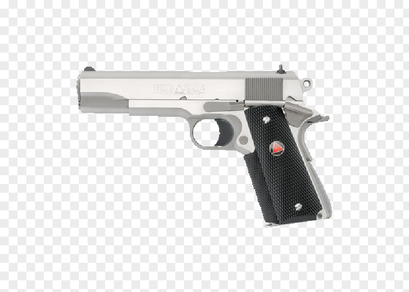Weapon M1911 Pistol Colt's Manufacturing Company Colt Delta Elite .45 ACP Firearm PNG