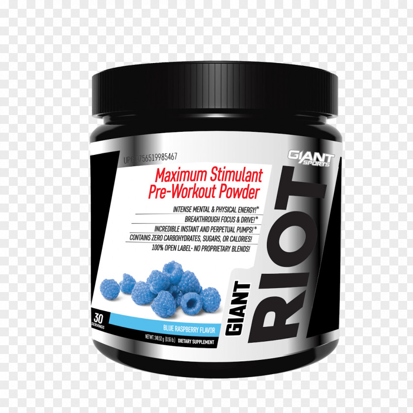Blue Raspberry Bodybuilding Supplement Dietary Sports Riot Protein PNG