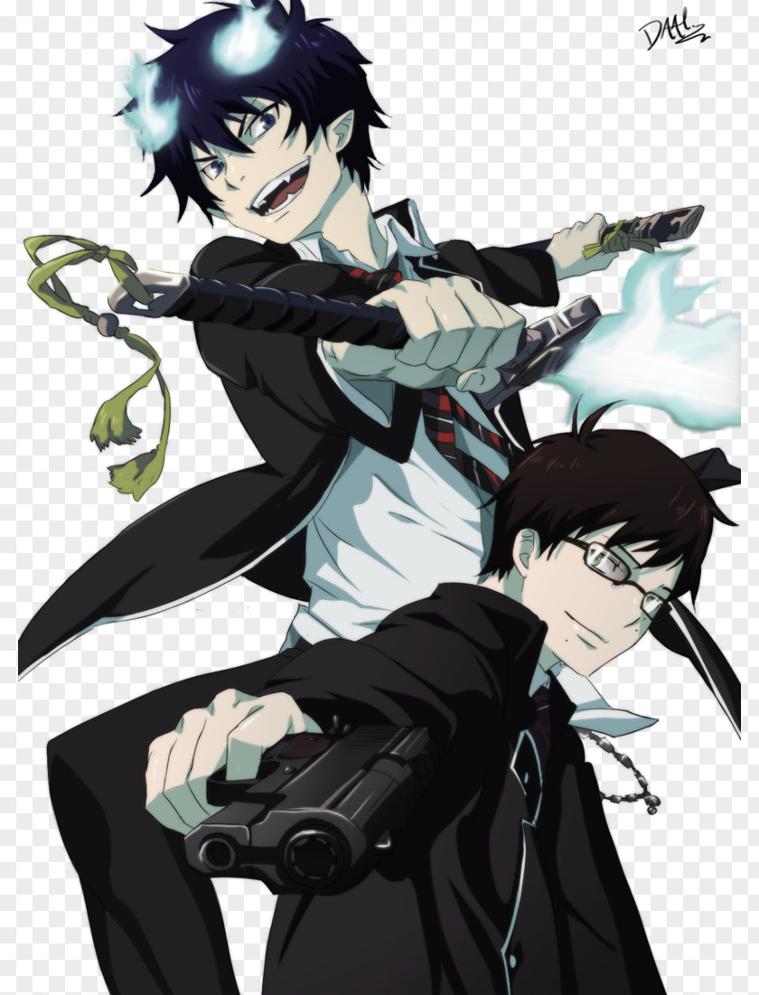 Demon Rin Okumura Yukio Blue Exorcist Drawing PNG