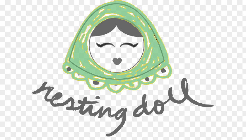 Matryoshka Doll Logo Smiley Brand Character Font PNG