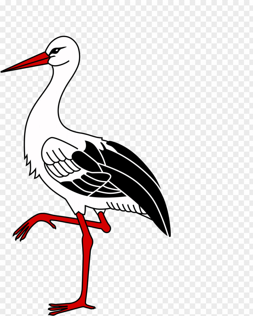 Stork With Baby Clip Art White Image The Hague PNG