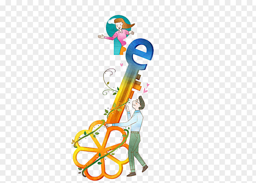 The Man With Key Clip Art PNG