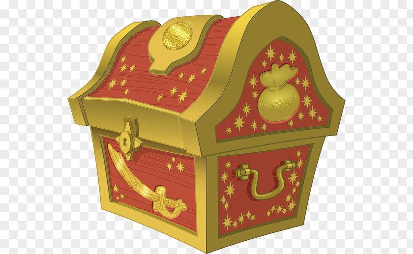 Box Treasure Yellow Furniture PNG