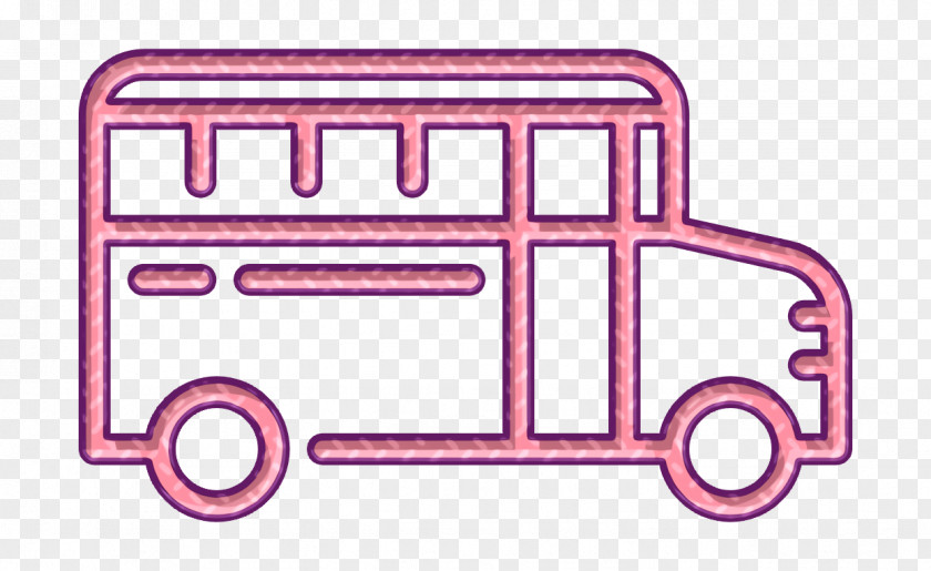 School Bus Icon High Set PNG