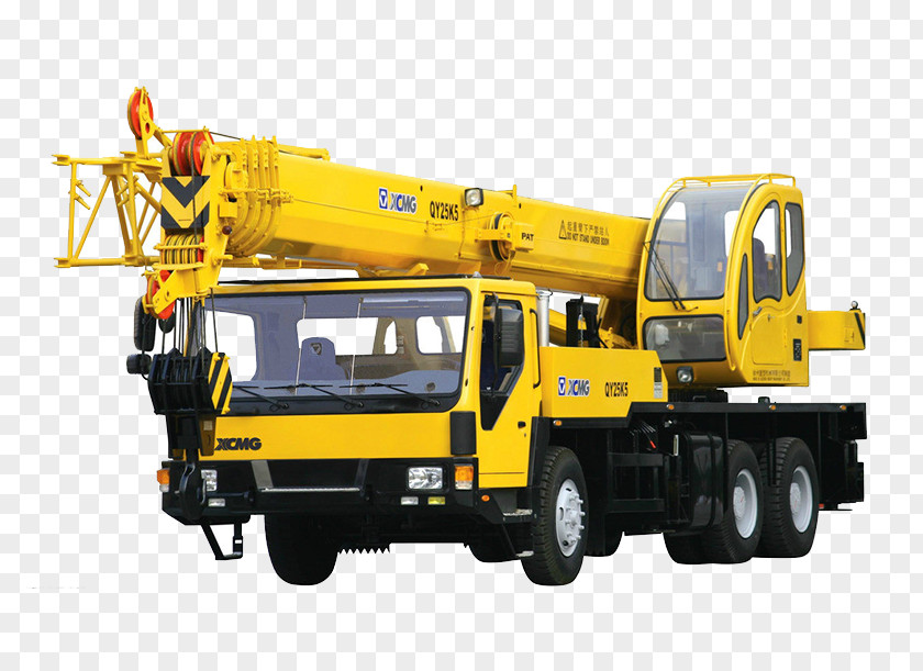 Yellow Truck Arm Mobile Crane Hoist U30afu30edu30fcu30e9u30fcu30afu30ecu30fcu30f3 Machine PNG